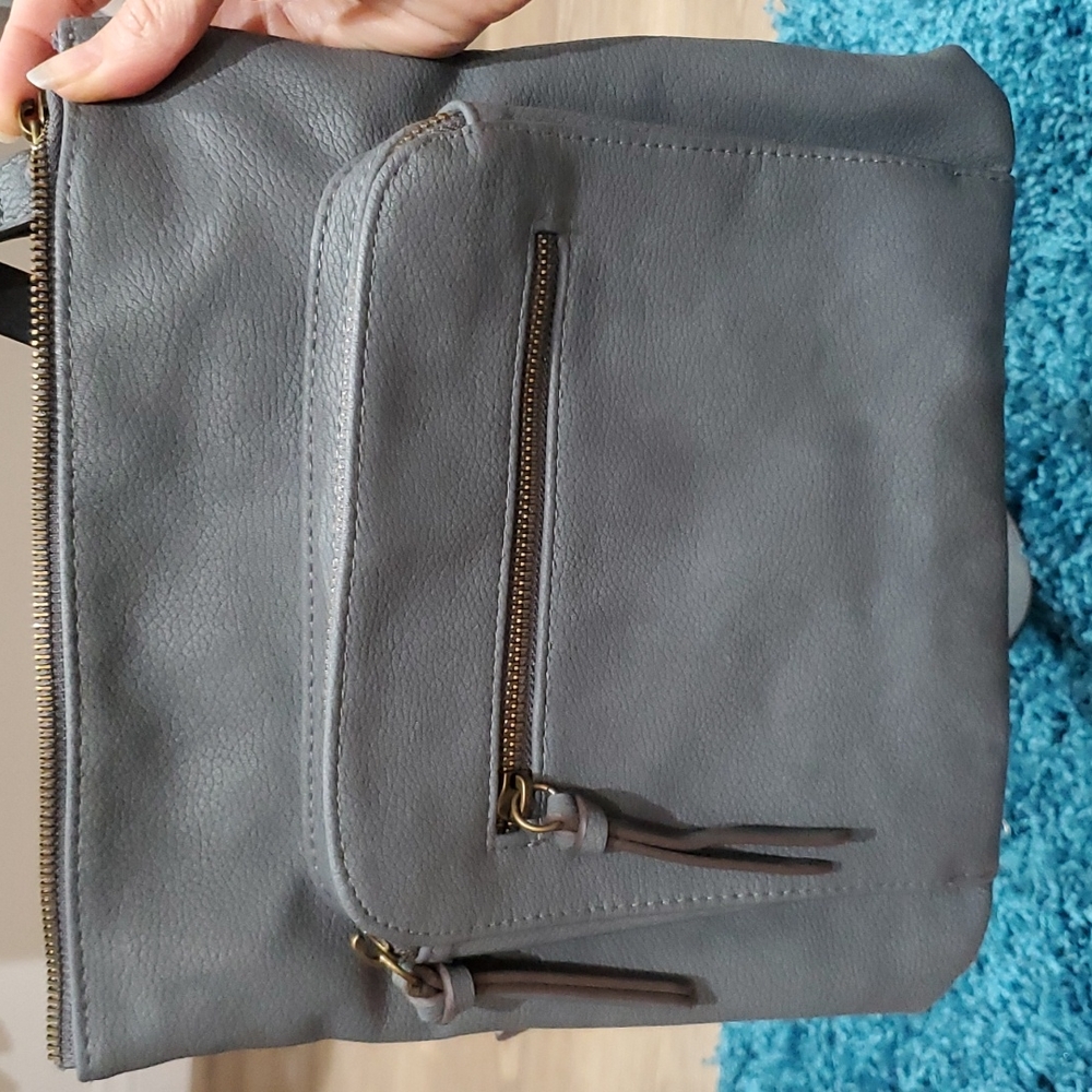 Gray Messenger Bag
